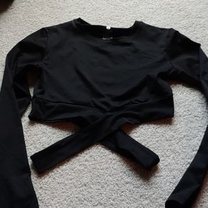 NVGTN Black Crossbody Top